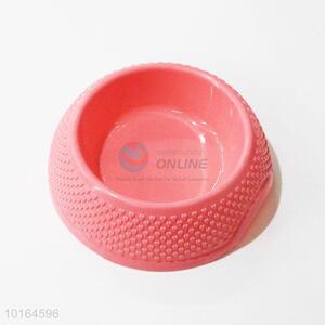 High Quality Pink Pet Portable Plastic Travel Feeding Bowl