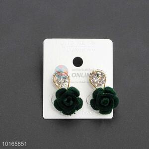 Green Rose Zircon Earring Jewelry for Women/Fashion Earrings