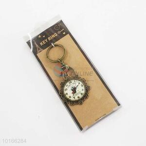 Vintage Clock Zinc Alloy Keyring/Key Chain