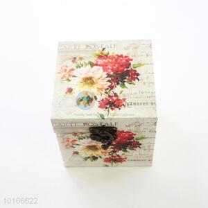 Good Quality Flower Printed Square Jewlery Box/Storage Box