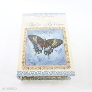 Butterfly Printed Book Shaped 3 Pieces Jewlery <em>Box</em> and <em>Storage</em> <em>Box</em> Set