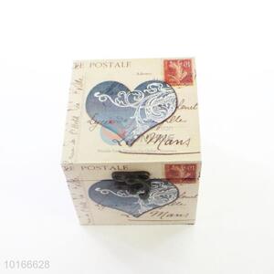 Nice Heart Printed Square Jewlery Box/Storage Box