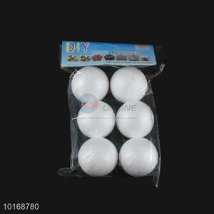Hot Sale DIY Christmas Ball Shaped Foam Craft for Decoration, 6 Pieces/Bag