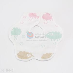 Good quality 6 layers flowr shaped baby bibs