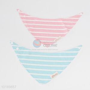 China custom triangle shaped bamboo cotton baby saliva towel