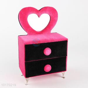 High quality pink-black <em>velvet</em> jewelry <em>box</em>