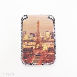 3D Tower Pattern Mini Plastic <em>Cosmetic</em> Mirror