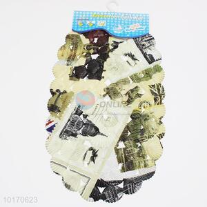 Hot selling <em>postcard</em> printed shell bath mats/shower mats
