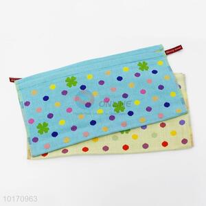 100% Cotton Hand Towel Dots Printed Kitchen Towel for Promotion