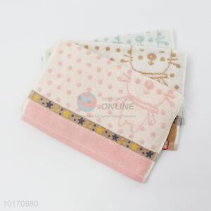 Best Selling 100% Cotton Children Face Towel with Dots Pattern