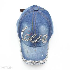 Wholesale Blue Denim Baseball Cap Snapback Hat