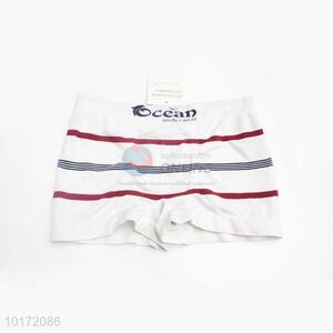 Wholesale Nice Striated White Men's Underpants for Sale