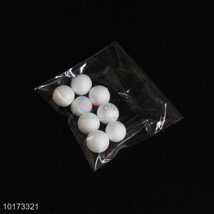Best Selling White Foam Christmas Ornaments Balls, 8 Pieces/Bag