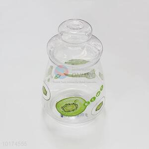Wholesale Cheap Plastic Transparent Kiwi Printed Candy Jar for Packaging