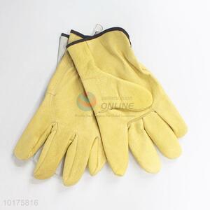Wear-Resisting Cowhide Leather Canvas Welding Work <em>Labor</em> <em>Gloves</em>