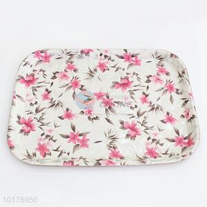 Popular Wholesale Salver ABS Service Plate Tray in Rectangle Shape
