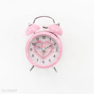 Fashion lovers gift two bell ring metal alarm clock