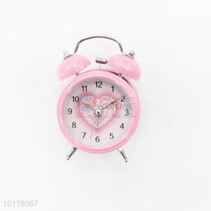 Fashion lovers gift two bell ring metal alarm clock