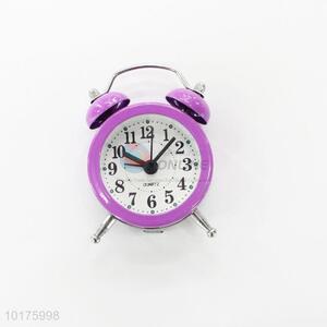 Fashion metal purple kids alarm clocks