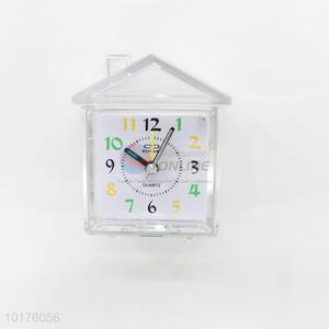 House shape digital plastic alarm clock table clock