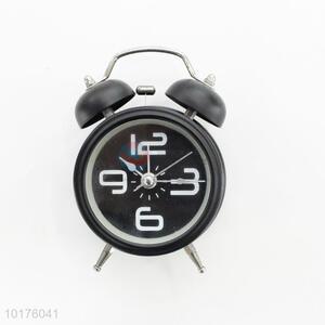 Promotional Twin Bell Black Metal Table Clock