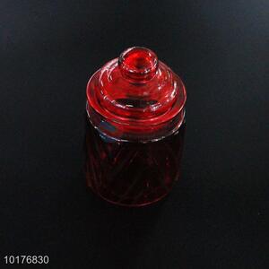 New arrival red sealed glass jar/glass storage pot/storage bottle