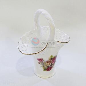 Wholesale Fashion Ceramic Flower Basket