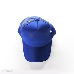 Promotional Solid Blue Color Mesh Hats for Women Men Fashion