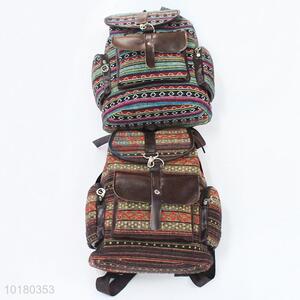 National Style Canvas Backpack School Backpacks for College Students