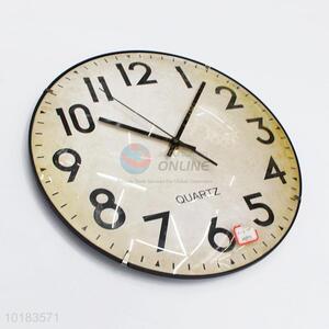 Popular Home Decorative Round Shape Plastic Wall Clock