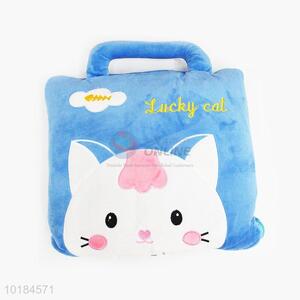 Cartoon Cat Plush Pillow and Quilt Set