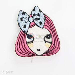Cheap Price Cute Girls Embroidery Patch for Decoration
