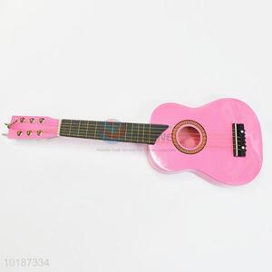 Pink color acoustic guitar for lady