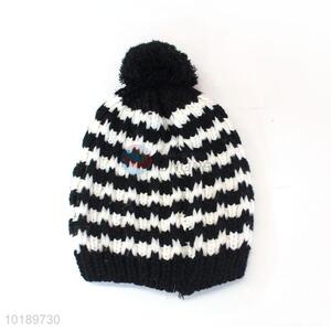 Custom Soft Knitted Hat With Pompom