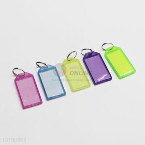 Simple Design Multicolor Plstic Key Chain