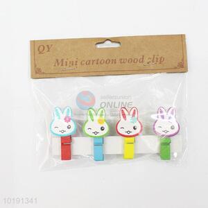Cute rabbit photo clip/paper clip/wood clip