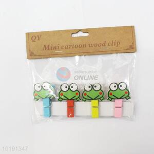 Cute frog photo clip/paper clip/wood clip