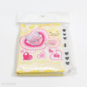 Heart Printed Creative Password Dairy Notebook