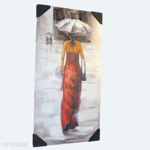 Elegant Abstract Women in the Rain Modern Lover Oil Painting on Canvas