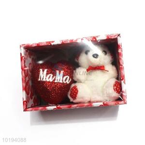 Fashion Lovely Bear And Red Heart Gift Set