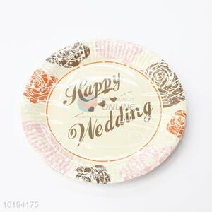 High Quality Wedding Disposable Paper Dishes Cake Plate