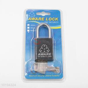 New Black Safety <em>Padlock</em> Metal Shackle Lock With Key
