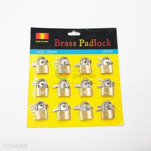 12Pcs Brass <em>Padlock</em> 25mm with Key