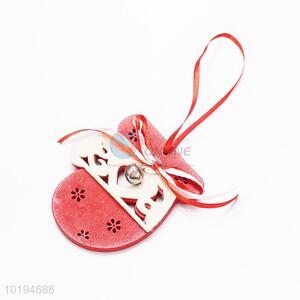 Hot Sale Christmas Wood Decoration, Wooden Pendant in Glove Shape