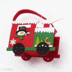 Latest Design Carriage Shaped Christmas Decorative Felt <em>Bags</em> for Kids