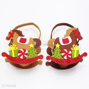 Promotional Gift Horse Shaped Christmas Decorative Felt <em>Bags</em> for Kids