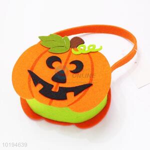 Wholesale Pumokin Shape Halloween Felt Tote Bag for Kids