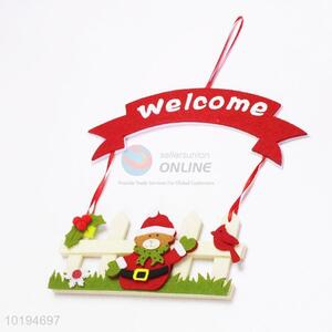 Fashion Style Felt Welcome Sign Board for Christmas Decoration