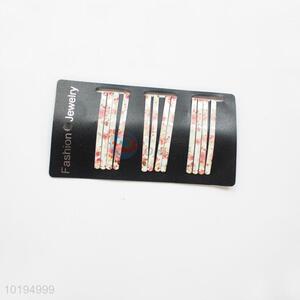 Hair Ornaments Printed Metal Hair Clip