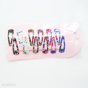Lovely printed hair clips, hairgrips for girls